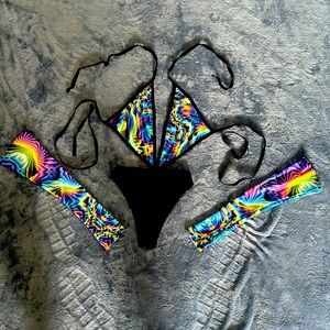 OOAK Lyte Couture Bodysuit w/ Arm Warmers